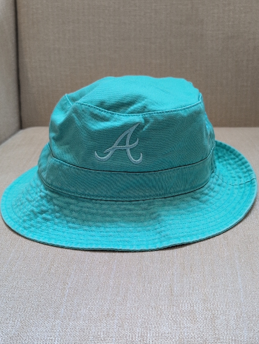 Atlanta Braves Genuine MLB Merchandise Women's Turquoise Bucket Hat Cotton